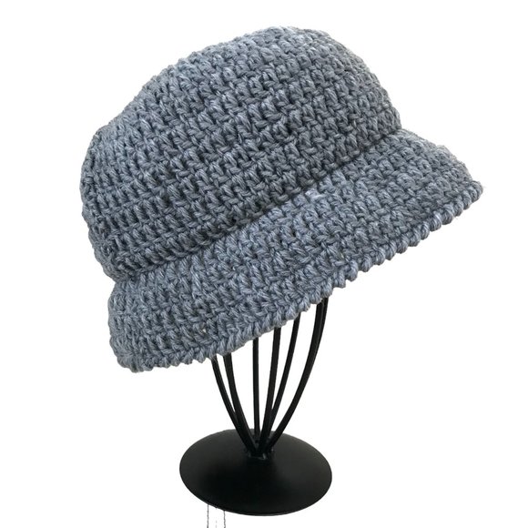 Brand New Handmade Crochet Bucket Hat with a nice button on the side, Adult Size - Picture 4 of 5